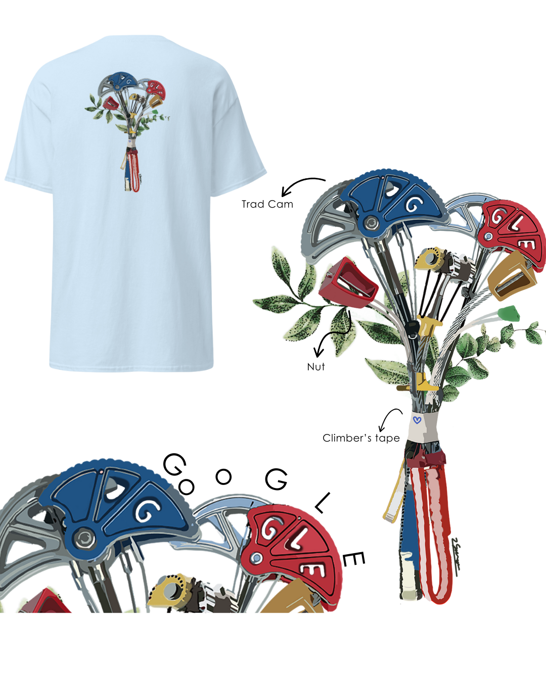 A rock Climber's Bouquet Design